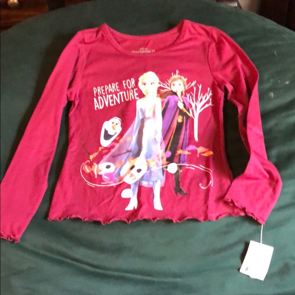 GIRLS FROZEN LONG SLEEVE NEW SIZE MEDIUM